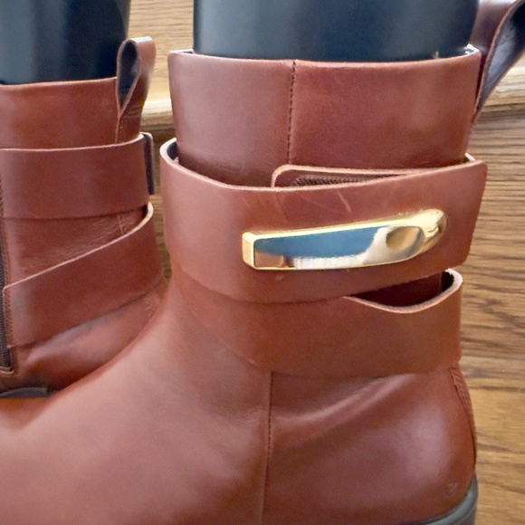 ECCO Modtray Ankle Boot in cognac/ brown leather 39/9/8.5 NWOT - Picture 4 of 14